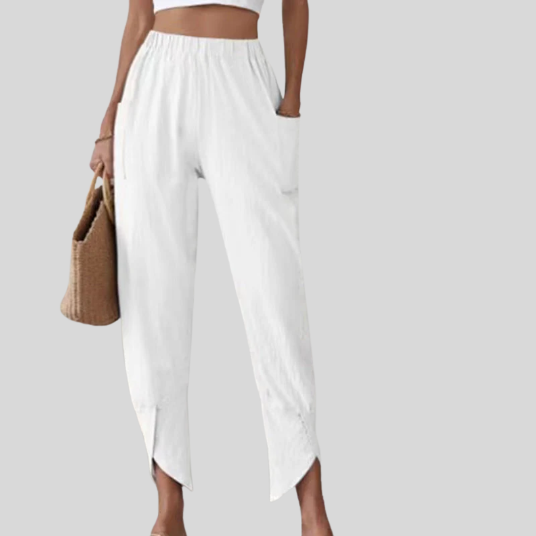 Essari - Pantalon à Ourlet Fendu